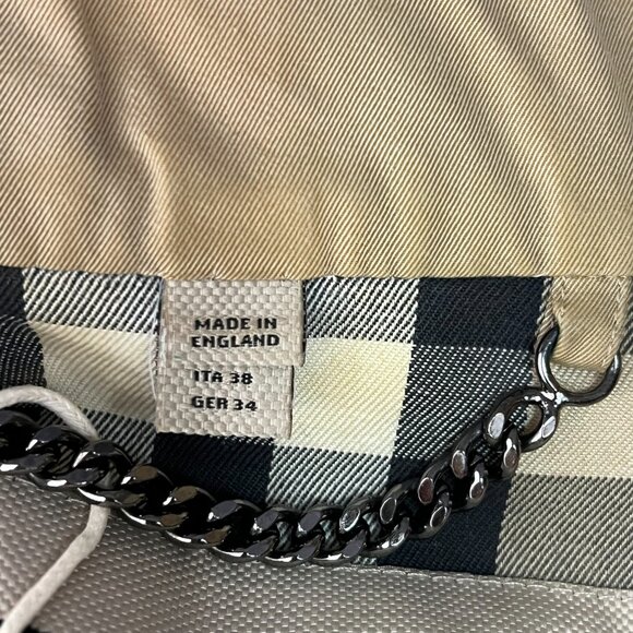 Burberry Mid-length Beige Cotton Trench Coat Women - Picture 3 of 9